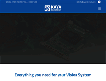 Tablet Screenshot of kayainstruments.com
